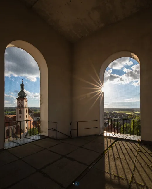 Ausblick von der ev. Kirche SuRo