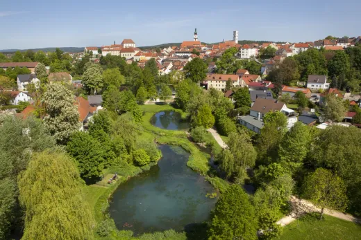 Stadtpark aus der Luft