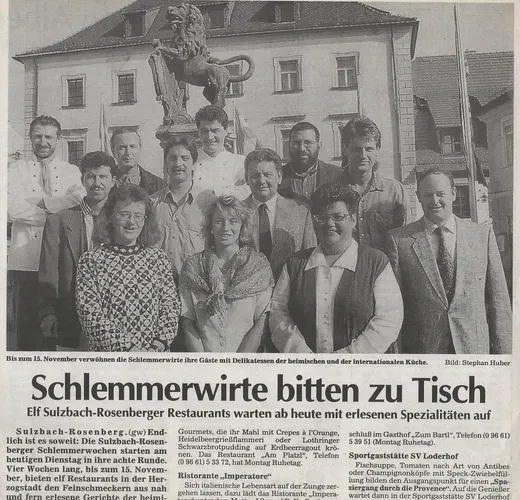 Zeitungsbericht zu den Anfängen (1988)
